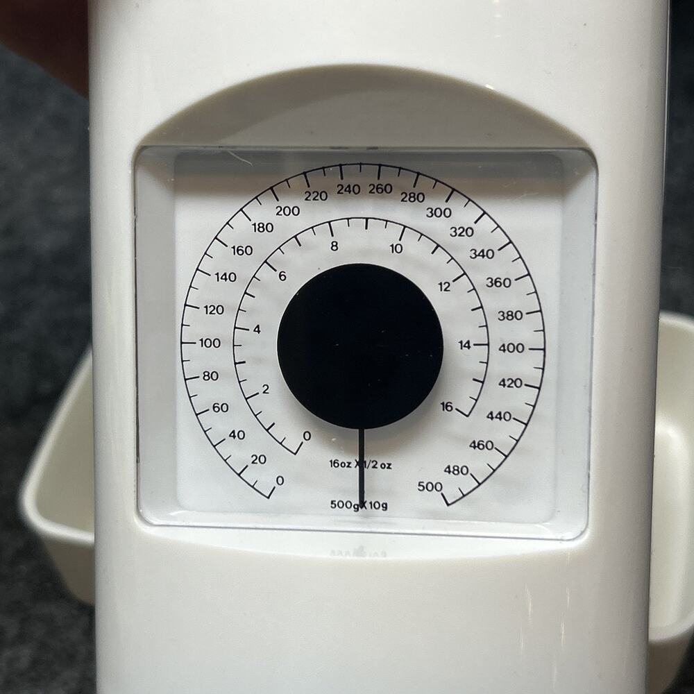 Vintage Deluxe Diet Food Scale White Mechanical Kitchen Tool by Janus w/ Box - Picture 10 of 15